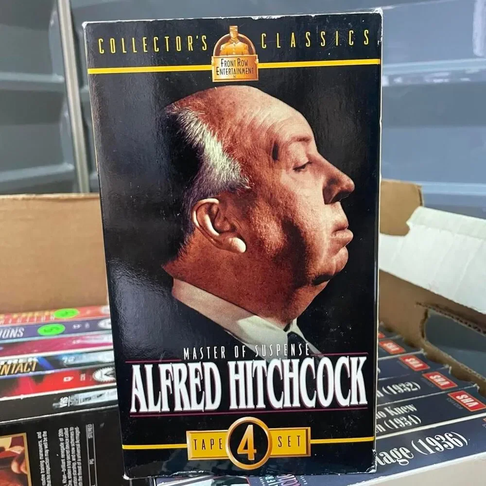 Alfred Hitchcock Master of Suspense VHS Box Set 4 VHS tapes